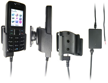 Support voiture  Brodit Nokia 3109  installation fixe - Avec rotule, connectique Molex. Chargeur 2A. Réf 971162
