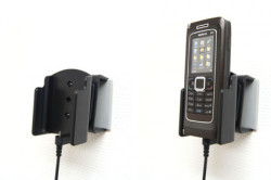 Support voiture  Brodit Nokia E90  installation fixe - Avec rotule, connectique Molex. Chargeur 2A. Pour un montant position fermée. Réf 971165