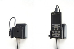 Support voiture  Brodit Nokia 6500 Classic  installation fixe - Avec rotule, connectique Molex, chargeur 2A. Réf 971184