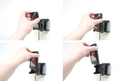 Support voiture Brodit Motorola RAZR2 V8 installation fixe - Avec rotule, connectique Molex, chargeur 2A. Réf 971189