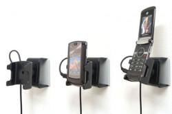 Support voiture Brodit Motorola RAZR2 V8 installation fixe - Avec rotule, connectique Molex, chargeur 2A. Réf 971189