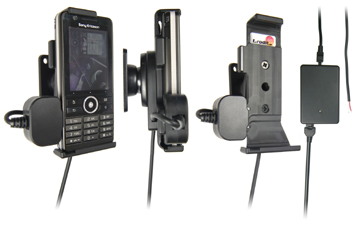 Support voiture  Brodit Sony Ericsson G900  installation fixe - Avec rotule, connectique Molex. Chargeur 2A. Réf 971231