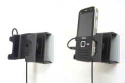 Support voiture  Brodit Nokia N78  installation fixe - Avec rotule, connectique Molex. Chargeur 2A. Réf 971232