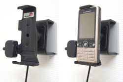 Support voiture  Brodit Sony Ericsson G700  installation fixe - Avec rotule, connectique Molex. Chargeur 2A. Réf 971234