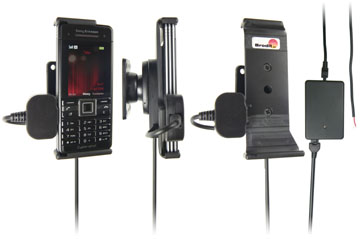 Support voiture  Brodit Sony Ericsson C902  installation fixe - Avec rotule, connectique Molex. Chargeur 2A. Réf 971241