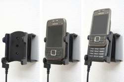 Support voiture  Brodit Nokia E66  installation fixe - Avec rotule, connectique Molex. Chargeur 2A. Réf 971250