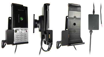 Support voiture  Brodit Sony Ericsson T700  installation fixe - Avec rotule, connectique Molex. Chargeur 2A et Pass-Through Connector pour la connectivité casque. Réf 971279