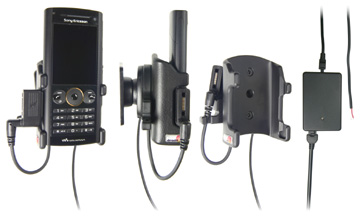 Support voiture  Brodit Sony Ericsson W902  installation fixe - Avec rotule, connectique Molex. Chargeur 2A et Pass-Through Connector. Réf 971292