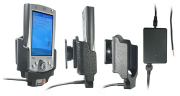 Support voiture  Brodit HP iPAQ h22xx  installation fixe - Avec rotule, connectique Molex pour le GPS et le transfert de données. Chargeur 2A. Réf 971578