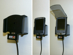 Support voiture  Brodit HP iPAQ hx21xx  installation fixe - Avec rotule, connectique Molex pour le GPS et le transfert de données. Chargeur 2A. Réf 971630