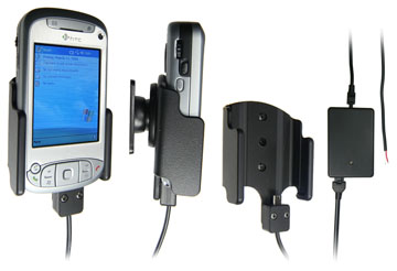 Support voiture  Brodit HTC Hermes  installation fixe - Avec rotule, connectique Molex. Chargeur 2A. Pour un montant position fermée. Réf 971690