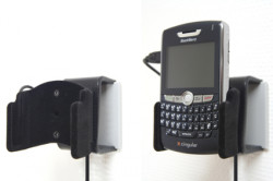 Support voiture  Brodit BlackBerry 8800  installation fixe - Avec rotule, connectique Molex. Chargeur 2A. Surface &quot