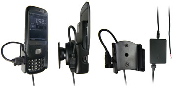 Support voiture  Brodit HTC P5520  installation fixe - Avec rotule, connectique Molex. Chargeur 2A. Car, une position ouverte verticale. Réf 971774