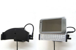 Support voiture  Brodit Nokia N810  installation fixe - Avec rotule, connectique Molex. Chargeur 2A. Pour une position ouverte horizontale. Réf 971786