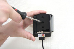 Support voiture Brodit HTC P3470 installation fixe - Avec rotule, connectique Molex. Chargeur 2A. Réf 971827