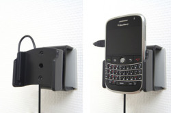 Support voiture  Brodit BlackBerry Bold 9000  installation fixe - Avec rotule, connectique Molex. Chargeur 2A. Réf 971850