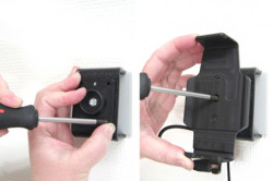 Support voiture  Brodit Eten Glofiish DX900  installation fixe - Avec rotule, connectique Molex. Chargeur 2A. Réf 971891
