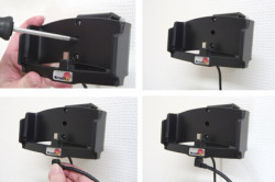 Support voiture  Brodit TomTom XL 30-series  avec réplicateur de port - Support actif avec prise allume-cigare. Avec rotule. 12/24 Volt. Réf 278018