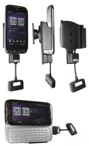 Support 3 en 1  Brodit HTC Touch Pro2  3 en 1 - 3 cm de câble adaptateur. NON aux modèles de T-Mobile USA, Sprint, Verizon. Réf 519021