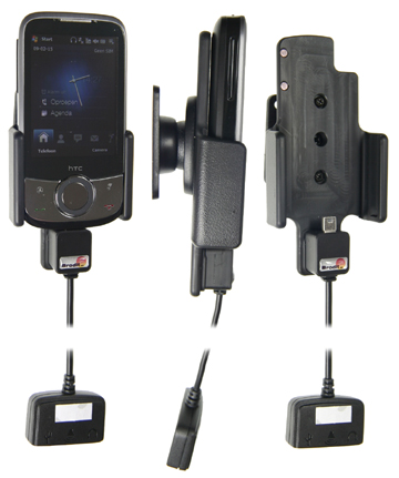 Support 3 en 1  Brodit HTC T4242  3 en 1 - 40 cm de câble adaptateur. Réf 843883