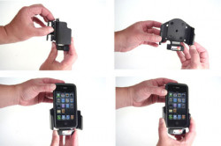 Support voiture  Brodit Apple iPhone 4  avec réplicateur de port - Support réglable. Pour appareil avec étui. Réf 516165