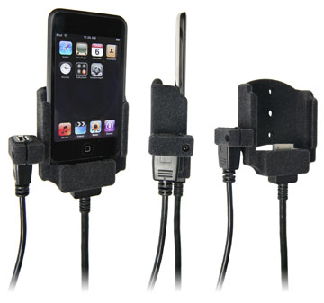 Support voiture  Brodit Apple iPod Touch  pour fixation cable - Pour Volvo câble avec connecteur USB (réf. 31210067). Surface &quot