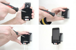 Support voiture  Brodit Apple iPod Touch  pour fixation cable - Pour câble composite AV Apple. Avec rotule. Avec revêtement &quot