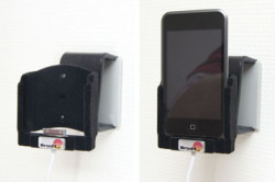 Support voiture  Brodit Apple iPod Touch  pour fixation cable - Pour origine Apple Câble (court). Avec rotule. Avec revêtement &quot