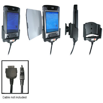 Support voiture  Brodit HP iPAQ hx47xx  pour fixation cable - Pour GPS-câble ou Sync- / de données / chargement-câble. Réf 846621
