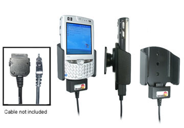 Support voiture  Brodit HP iPAQ hw65xx  pour fixation cable - Pour GPS-câble ou Sync- / de données / chargement-câble. Uniquement pour batterie standard. Réf 846639