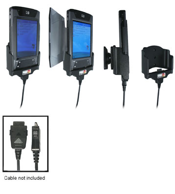 Support voiture  Brodit HP iPAQ hx47xx  pour fixation cable - Pour GPS-câble ou Sync- / de données / chargement-câble. Réf 847621