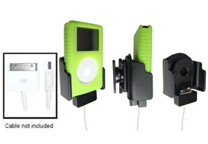 Support voiture  Brodit Apple iPod 2nd Generation 20 GB  pour fixation cable - Réglable en Larg et en profondeur. Pour appareil avec et sans étui. Pour le câble original et câble Dock Neo ProLink de. Réf 848693