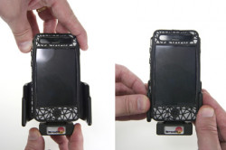 Support voiture  Brodit Apple iPhone 2G  avec réplicateur de port - Fixation réglable, convient dispositifs avec des étui. Réf 915290