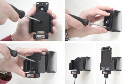 Support voiture Brodit Apple iPhone 2G avec réplicateur de port - Fixation réglable, convient dispositifs avec des étui. Réf 915290