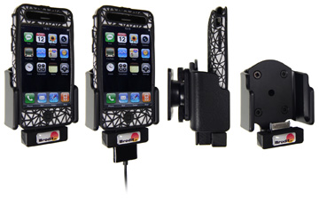 Support voiture Brodit Apple iPhone 2G avec réplicateur de port - Fixation réglable, convient dispositifs avec des étui. Réf 915290