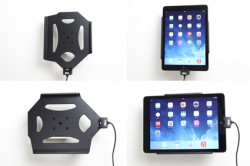 Support voiture  Brodit Apple iPad Air  avec chargeur allume cigare - Avec chargeur voiture USB. Chargeur approuvé par Apple. Avec rotule. Réf 521577