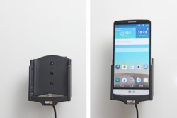Support voiture  Brodit LG G3  avec chargeur allume cigare - Avec rotule. Avec câble USB. Réf 521645