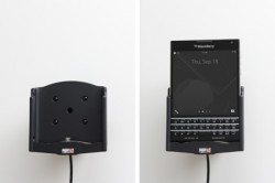 Support voiture  Brodit BlackBerry Passport  avec chargeur allume cigare - Avec rotule. Avec câble USB. Réf 521646