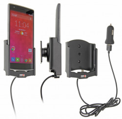 Support voiture  Brodit OnePlus One  avec chargeur allume cigare - Avec rotule. Avec câble USB. Réf 521648