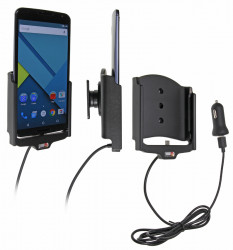 Support voiture Brodit Nexus 6 avec chargeur allume cigare - Avec chargeur voiture USB. Avec rotule. Réf 521704