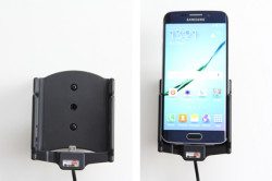 Support voiture  Brodit Samsung Galaxy S6 edge  avec chargeur allume cigare - Avec chargeur voiture USB. Avec rotule. Réf 521731