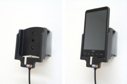 Support voiture  Brodit HTC HD2  installation fixe - Avec rotule, connectique Molex. Chargeur 2A. Réf 513086