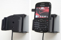 Support voiture  Brodit BlackBerry Curve 8520  installation fixe - Avec rotule, connectique Molex. Chargeur 2A. Réf 513132
