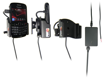 Support voiture  Brodit BlackBerry Curve 8520  installation fixe - Avec rotule, connectique Molex. Chargeur 2A. Réf 513132