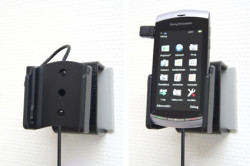 Support voiture  Brodit Sony Ericsson Vivaz  installation fixe - Avec rotule, connectique Molex. Chargeur 2A. Réf 513133