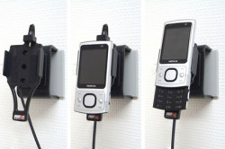 Support voiture  Brodit Nokia 6700 Slide  installation fixe - Avec rotule, connectique Molex. Chargeur 2A. Réf 513151