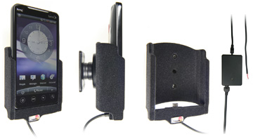 Support voiture  Brodit HTC EVO 4G  installation fixe - Avec rotule, connectique Molex. Chargeur 2A. Surface &quot
