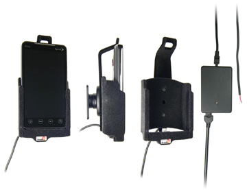 Support voiture  Brodit HTC EVO 4G  installation fixe - Avec rotule, connectique Molex. Chargeur 2A. Pour une position verticale et horizontale plus sûr. Surface &quot