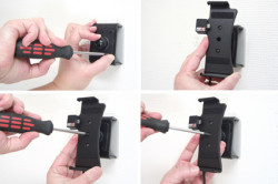 Support voiture  Brodit Motorola Droid 2  installation fixe - Avec rotule, connectique Molex. Chargeur 2A. Réf 513185