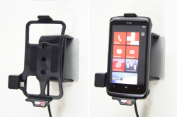 Support voiture  Brodit HTC 7 Trophy  installation fixe - Avec rotule, connectique Molex. Chargeur 2A. Réf 513199